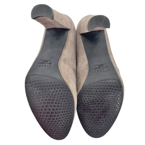 Stuart Weitzman Womens Highland High Heel Over the Knee Boot US 6 Grey Suede GUC - Picture 9 of 11